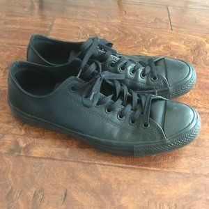 Black Leather Converse
